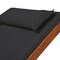 Deko Living Outdoor Cedar Wood Patio Lounge Chair with Black Textilene Fabric COP20206BLK - alternate 7
